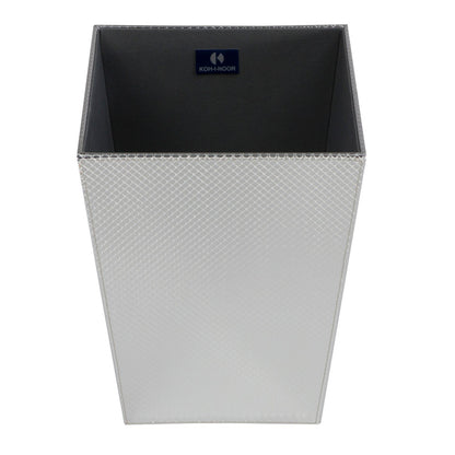 Koh-i-noor 2203 cestino getta carta in ecopelle argento
