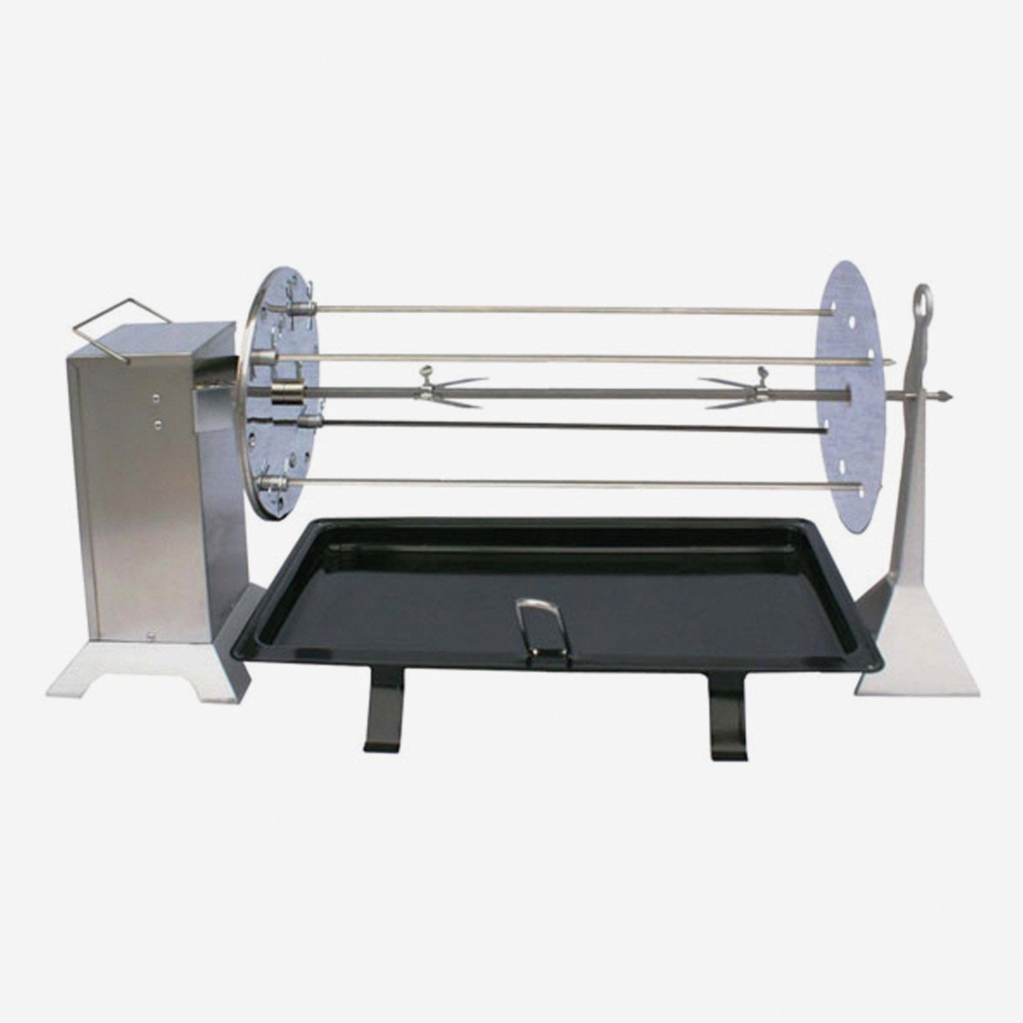 Girarrosto Planetario professionale 38 kg da caminetto Acciaio in acciaio inox accesa in soggiorno, fiamma visibile...
