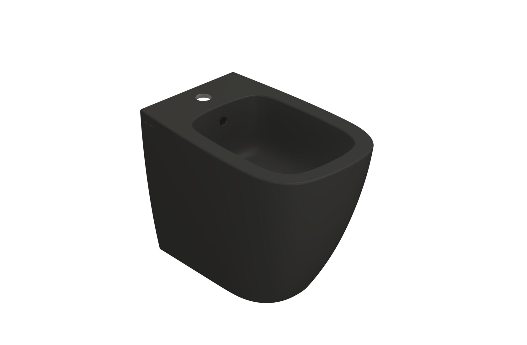 Globo Genesis coppia sanitari a pavimento vaso senza brida visto dall'alto con scarico e interno visibili - Ceramica Globo