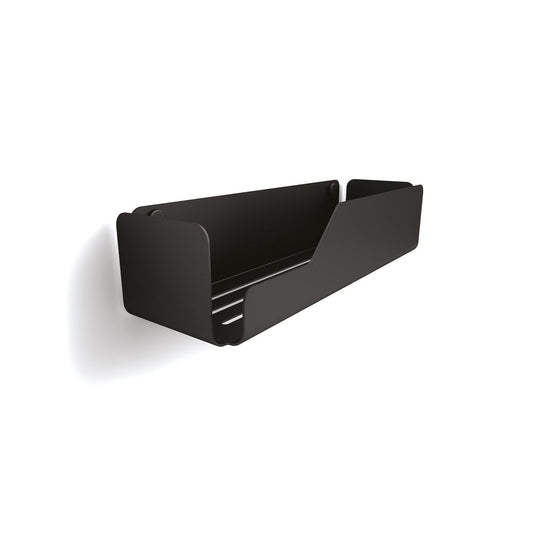 Koh-I-Noor Piega 7519n Cestino Contenitore 25x10 Rettangolare A Muro In Acciaio nero Opaco