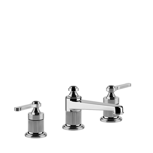 Gessi 65011 Gruppo lavabo 3 fori basso con scarico cromo