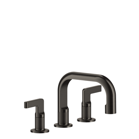 Gessi Inciso Gruppo lavabo 3 fori con bocca senza scarico matte black xl 58012