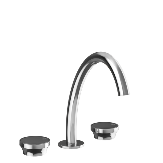 Gruppo Lavabo 3 fori medio cromo senza scarico con flessibili di collegamento Origini 66014 Gessi