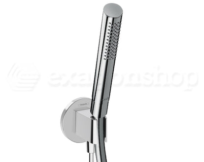 Hansgrohe kit doccia con soffione croma 1jet 28 cm braccio doccia vernis 24 cm doccetta starck 1 jet con supporto e flessibile 160 cm cromo