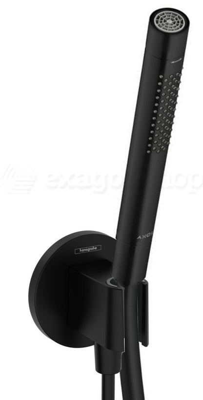 Hansgrohe kit doccia con soffione croma 1jet 28 cm braccio doccia vernis 24 cm doccetta starck 2jet con supporto e flessibile 160 cm nero opaco