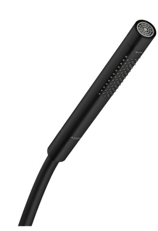 Hansgrohe kit doccia con soffione croma 1jet 28 cm braccio doccia vernis 24 cm doccetta starck 2jet con supporto e flessibile 160 cm nero opaco
