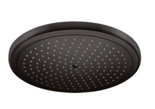 Hansgrohe kit doccia con soffione croma 1jet 28 cm braccio, componenti inclusi smontati: corpo incasso, placca e rosone