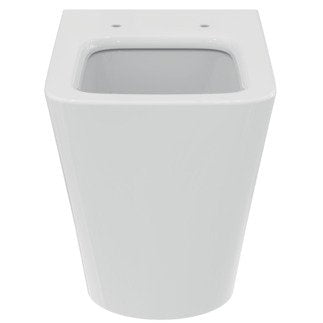 Ideal standard blend cube t368801 vaso a terra universale 00 Bianco ambientato su piano bagno con accessori