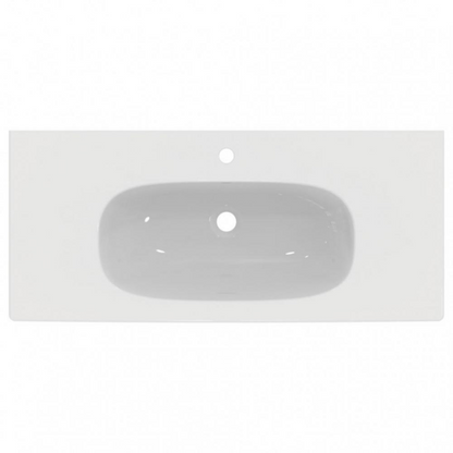 Ideal Standard Tesi T350801 Lavabo Top 100x45 con Foro centrale Bianco lucido