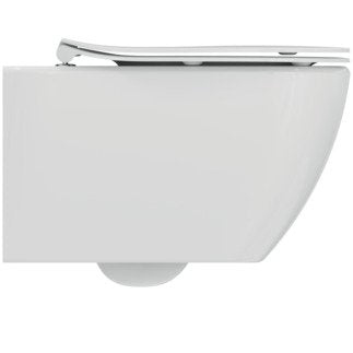 Ideal standard tesi t354601 vaso sospeso aquablade con ambientato su piano bagno con accessori