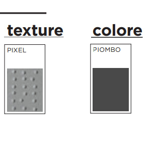 Piatto Doccia 80x120 antiscivolo tagliabile Piombo Agha Pixel