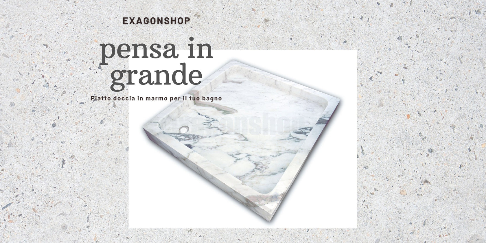 Piatto Doccia 90x90 quadrato In Marmo bianco T1045dn Ideal, dettaglio ravvicinato della texture antiscivolo