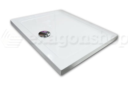Piatto Doccia 100x80 in acrilico Raincril Con Piletta Bianco lucido Olympos