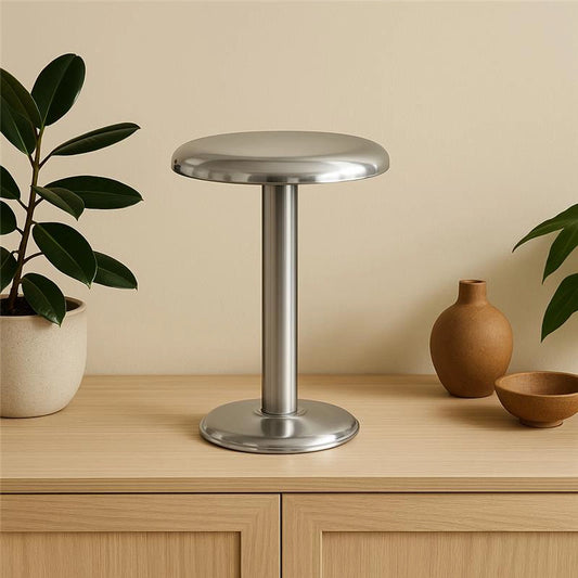 Flos Gustave Lampada ricaricabile interno esterno 2700K 159LM polished silver
