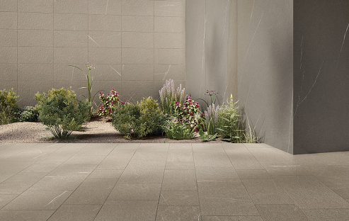 Ceramiche caesar shapes of italy pavimento rivestimento da posata in ambiente arredato, dettaglio della venatura