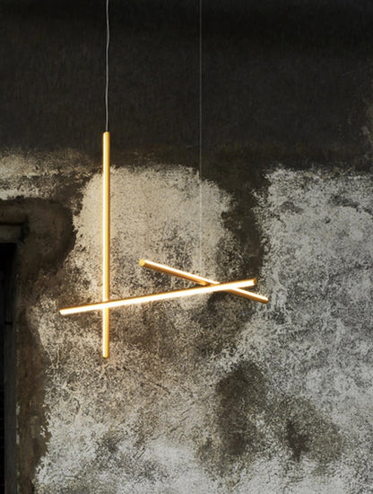 Flos Coordinates Suspension 1 Lampada sospesa anodized Champagne