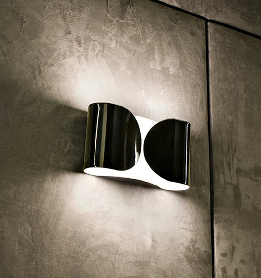 Flos Foglio Lampada da parete in acciaio Black Nickel