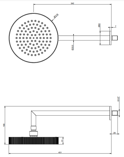 Gessi 63548 Soffione doccia orientabile a parete cromo Ingranaggio