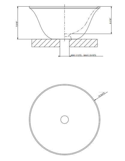 Lavabo tondo da appoggio in gres platino lucido goccia 39125 gessi
