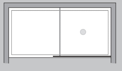 Disenia Walk-in box doccia 1 lato fisso 108-110 H.205 cm reversibile installazione in nicchia extrabrill cromo trasparente