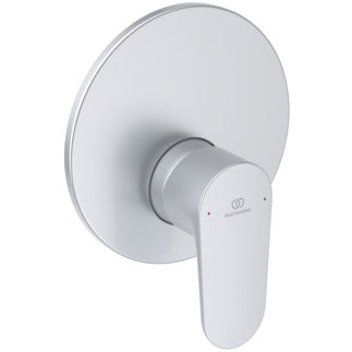 Ideal Standard Cerafine O Miscelatore Doccia Monocomando Ad, vista frontale della maniglia e della bocca di erogazione