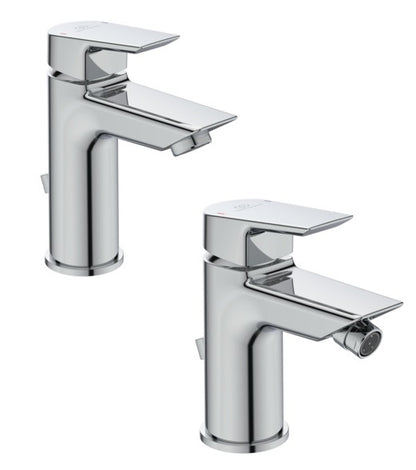 Ideal standard Ceramix coppia miscelatori lavabo e bidet con piletta cromo A7583AA A7582AA