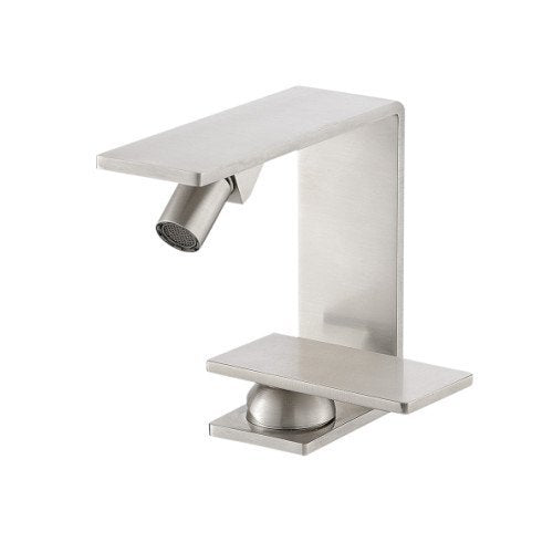 Treemme 5mm miscelatore bidet slim in acciaio inox satinato, componenti inclusi smontati: corpo incasso, placca e rosone...