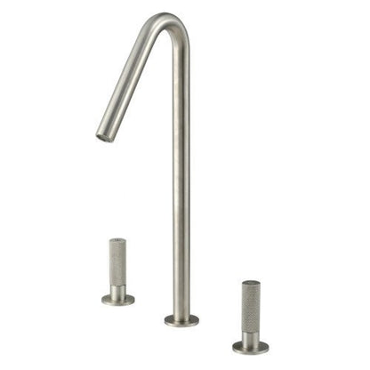 Treemme 22 mm batteria lavabo 260 in acciaio inox satinato
