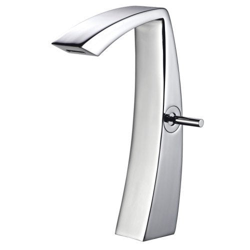 Treemme Arche IT0218CCAHZZ miscelatore lavabo alto 230 mm Cromo Lucido ambientato su piano bagno con accessori...