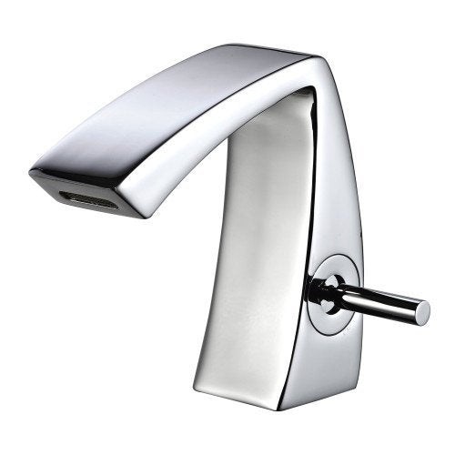 Treemme Arche IT0222CCAHZZ miscelatore bidet con leva stick Cromo Lucido, vista laterale del profilo - Rubinetterie Treemme