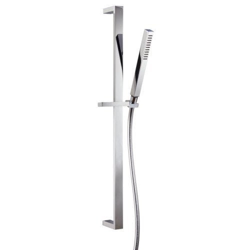 Treemme Arche asta doccia 70 cm con saliscendi senza presa Cromo Lucido, dettaglio ravvicinato della finitura e del...