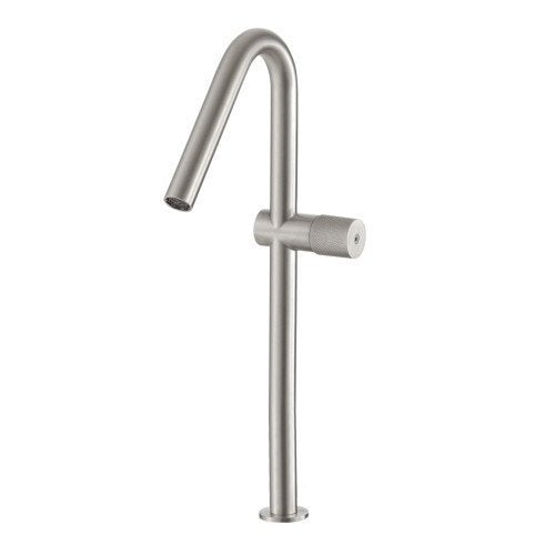 Treemme 22mm it1118is2hzz miscelatore lavabo monocomando Acciaio in satinato ambientato su piano bagno con accessori...
