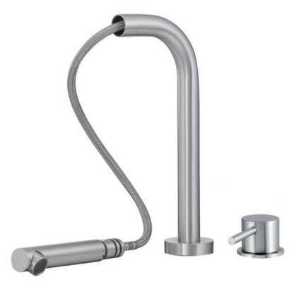 Treemme 40mm IT1329IS40ZZ miscelatore lavello cucina con doccetta estraibile inox satinato