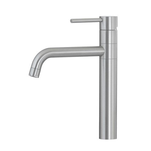 Treemme 40mm IT1331IS40ZZ miscelatore lavello cucina in in acciaio inox e satinato installato su lavello, vista della...