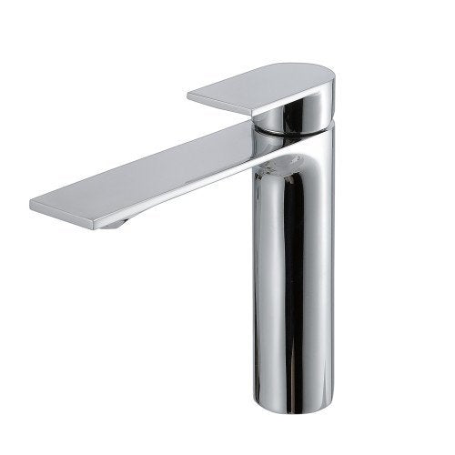 Treemme Ran IT2227CCRNZZ miscelatore monocomando lavabo Cromo Lucido ambientato su piano bagno con accessori...