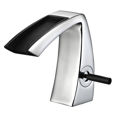 Disegno tecnico con quote di Treemme Arche miscelatore lavabo bidet a cascata e leva Cromo Lucido - Rubinetterie Treemme