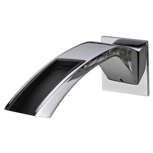 Treemme Arche Bocca lavabo a muro con flusso cascata 193mm Cromo Lucido ambientato su piano bagno con accessori...