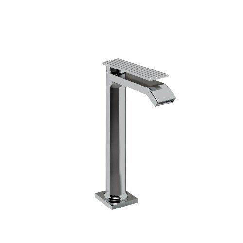 Treemme Los IT2A18CCRMZZ miscelatore lavabo alto Cromo Lucido ambientato su piano bagno con accessori - Rubinetterie Treemme