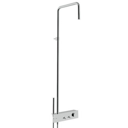 Treemme Watt IT2B60CCWAZZ colonna doccia 135 cm con miscelatore doccetta e soffione in ottone cromo
