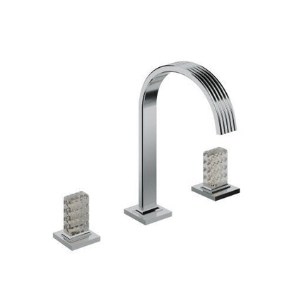 Treemme Kea batteria lavabo 195mm con maniglie a led cromo IT3A16CCROZZ