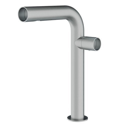 Treemme Watertube IT4A18ISWTZZ miscelatore monocomando Acciaio in acciaio inox e satinato ambientato su piano bagno con...