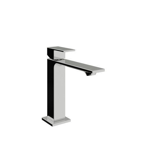 Treemme Q30 IT4B11CCQTZZ miscelatore monocomando lavabo Cromo Lucido in ottone ambientato su piano bagno con accessori...