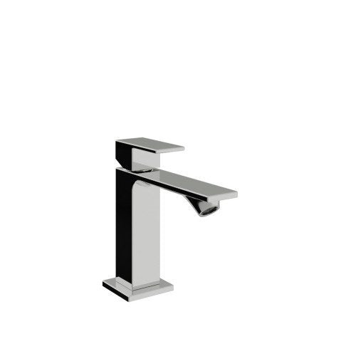 Treemme Q30 miscelatore monocomando bidet in ottone cromo Cromo Lucido in cromato ambientato su piano bagno con accessori...