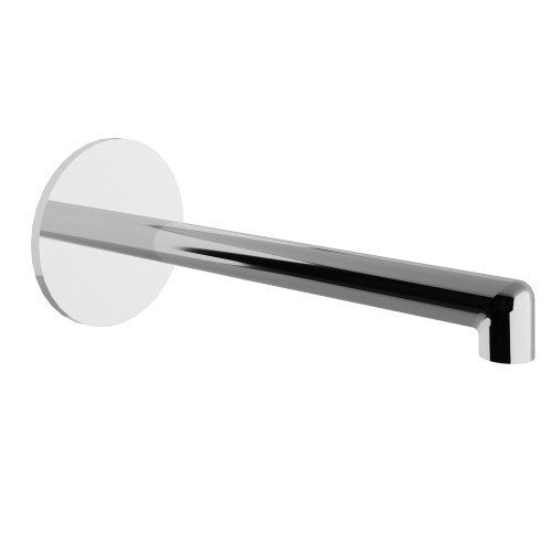 Treemme T30 IT5B63CCZZZZ bocca lavabo a muro 180mm cromo Cromo Lucido ambientato su piano bagno con accessori...