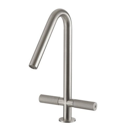 Treeemme 22mm IT6031IS2GZZ miscelatore lavello monoforo in acciaio inox satinato