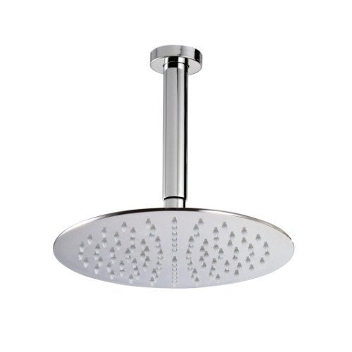 Treemme Los IT6587CCZZVS soffione 25 cm a soffitto con Cromo Lucido, vista frontale della maniglia e della bocca di...