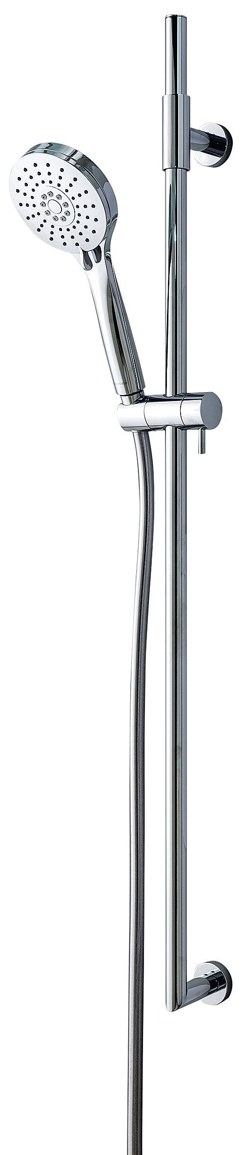 Treemme Los asta doccia 91 cm con doccetta saliscendi senza Cromo Lucido, dettaglio ravvicinato della finitura e del...
