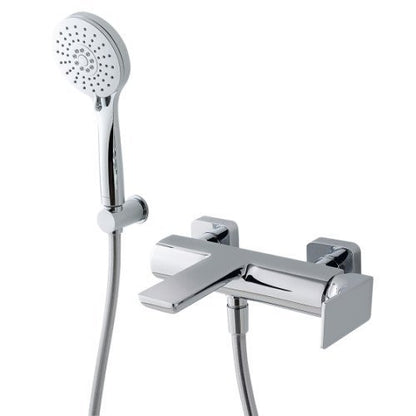 Treemme Hask IT6A00CCHAZZ miscelatore monocomando esterno vasca con set doccetta cromo