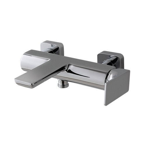 Treemme Hask IT6A50CCHAZZ gruppo esterno vasca senza set Cromo Lucido visto dall'alto con superficie e piletta di scarico...