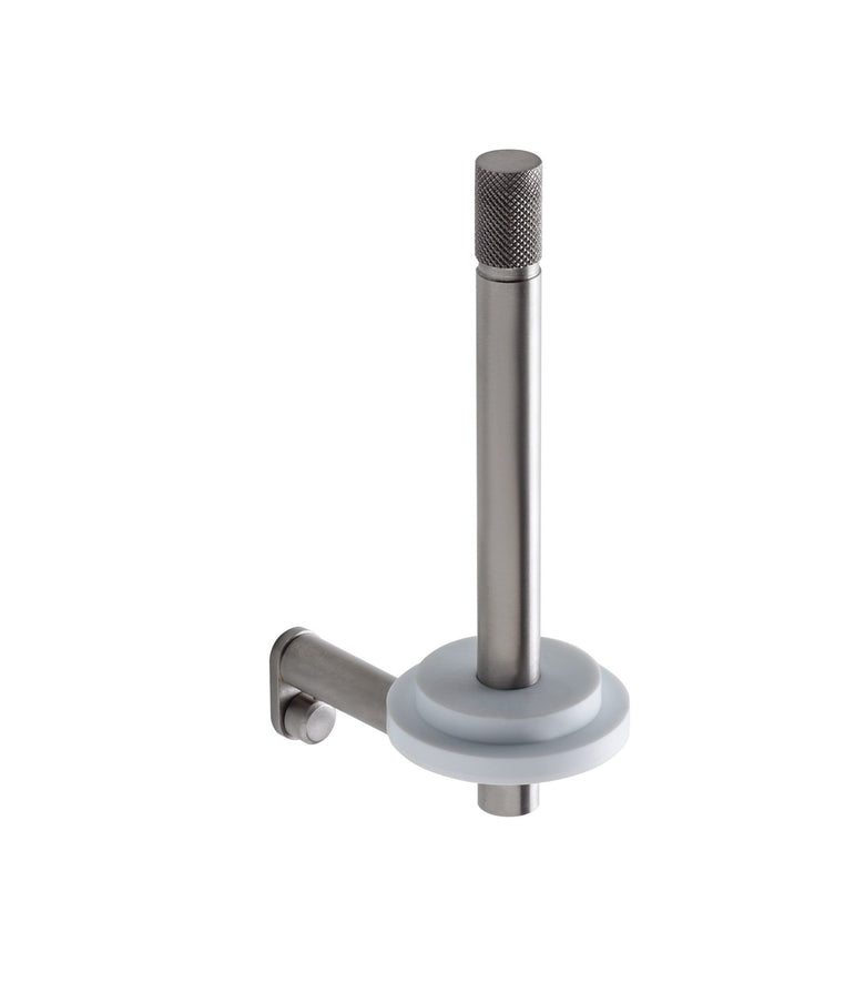 Treemme 5mm IT8328ISZZZZ portarotolo verticale a muro Acciaio in acciaio inox e satinato montato a parete, vista del...